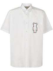 FOB038 051WHITE CHECK COMME DES GARCONS SHIRT