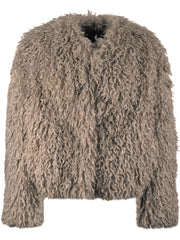 GIUBBINO BOMBER IN PELLICCIA PERLA F80010 P107340 TAGLIATORE