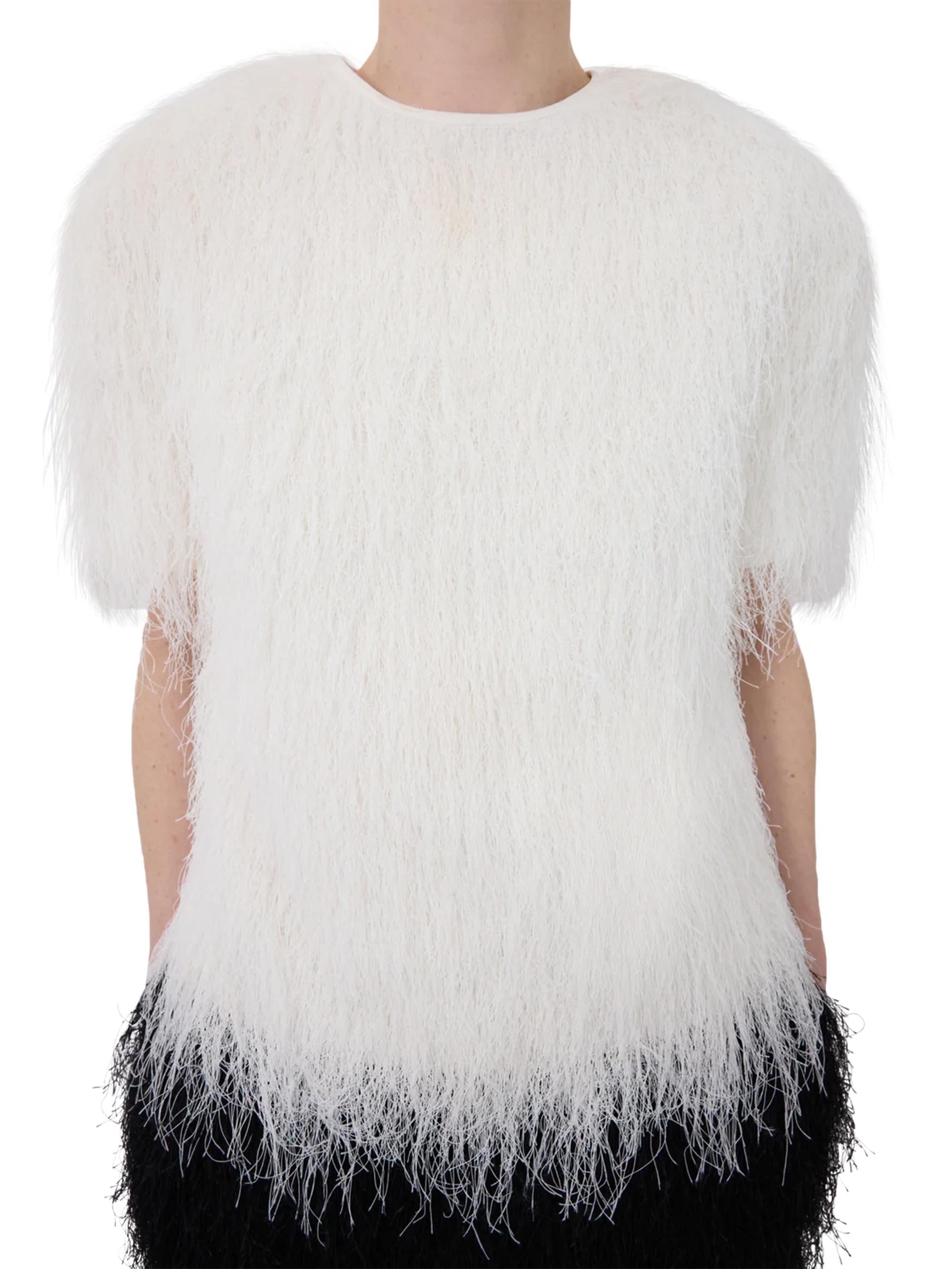 LOULOU STUDIO Feather Fringe Top – HopenClo