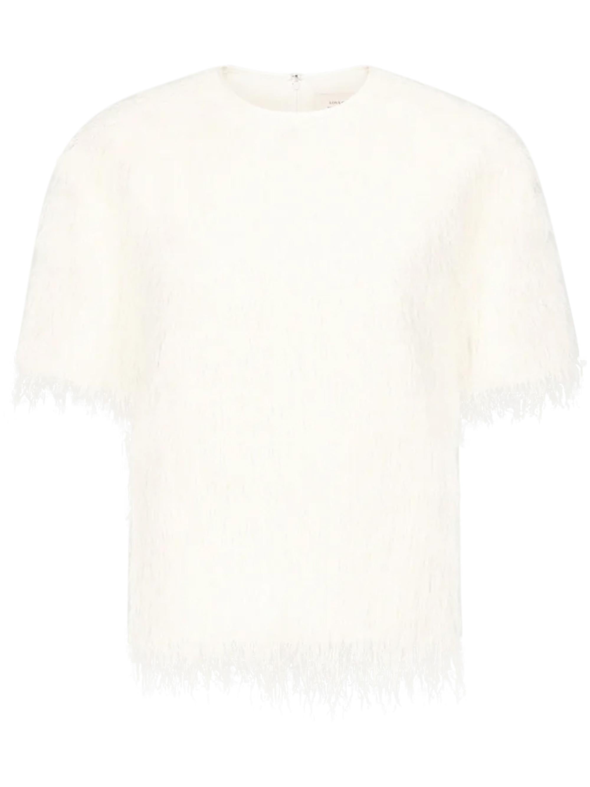 LOULOU STUDIO Feather Fringe Top – HopenClo