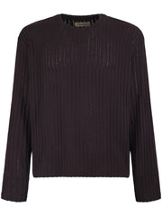 ROUND NECK SWEATER M325078 DARK BROWN MFPEN