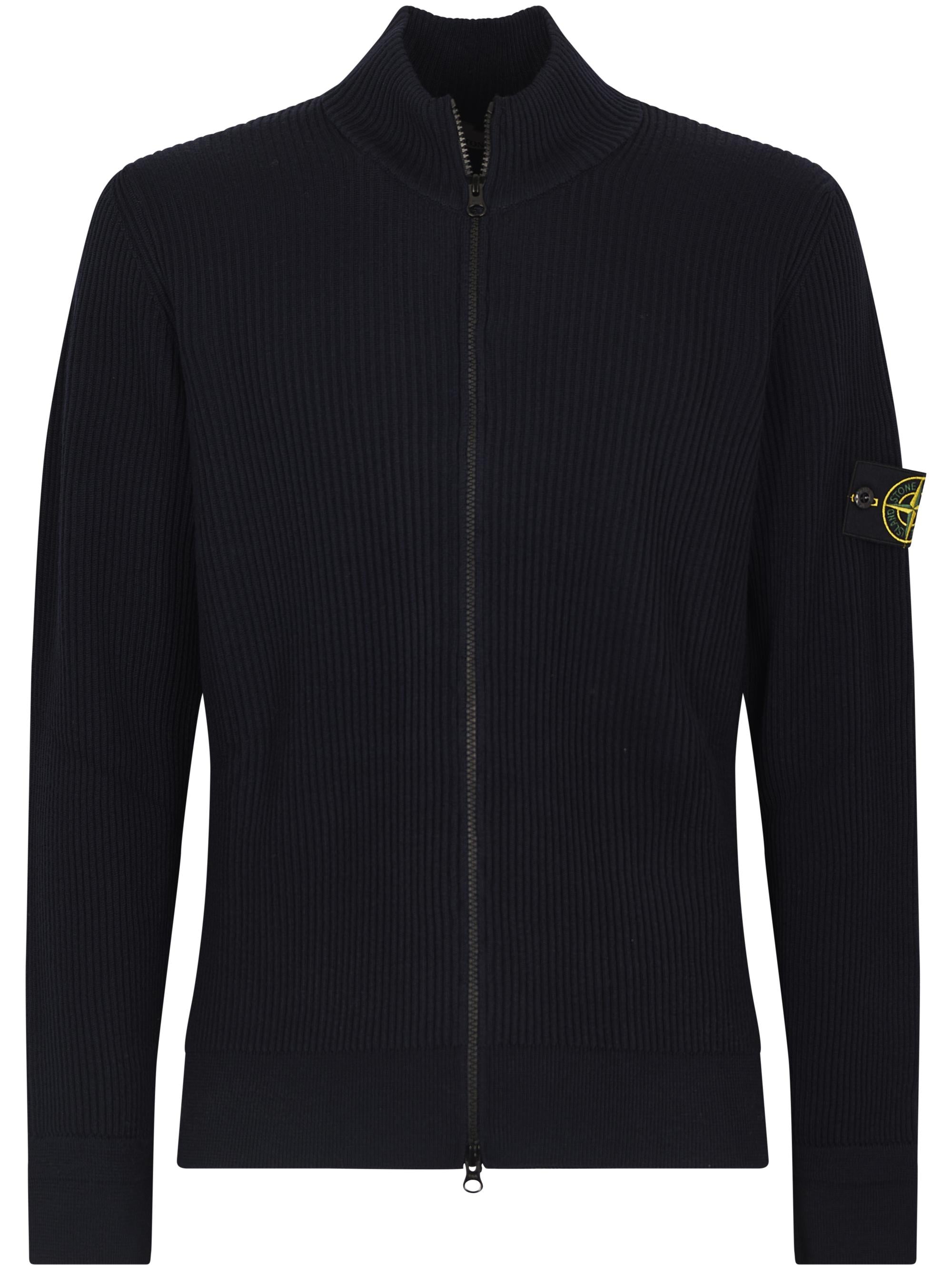 トップス Stone  Cardigan Sweater Black M STONE ISLAND Cardigan – HopenClo