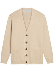 GOLDEN M'S KNIT CARDIGAN ORGANIC COTTON WITH LOGO GMP00946 P00197255550 GOLDEN GOOSE