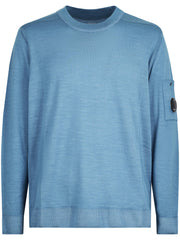 KNITWEAR CREWNECK IN FAST DYED MERINOS CMKN024A003247F 815 CP COMPANY