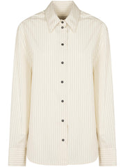 ALIM STRIPES IVORY BLACK STRIPES LOULOU STUDIO