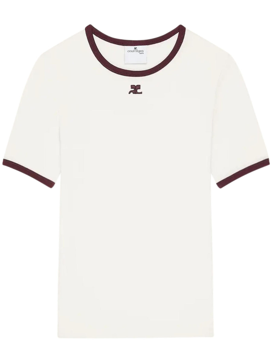 SIGNATURE CONTRAST T-SHIRT 125JTS017JS0203 B213 COURREGES 