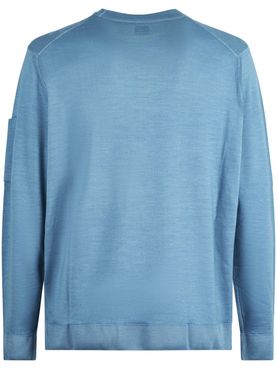 KNITWEAR CREWNECK IN FAST DYED MERINOS CMKN024A003247F 815 CP COMPANY 