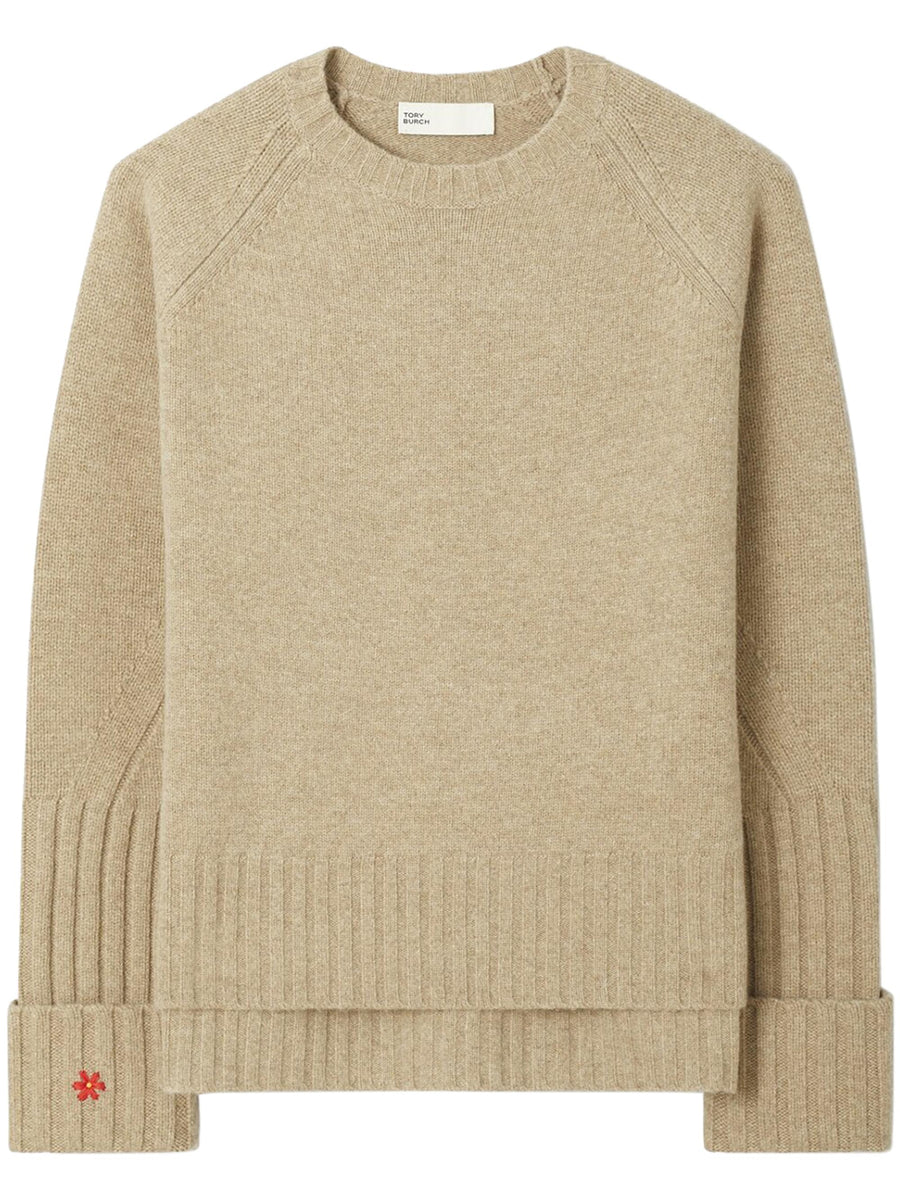 Merino Wool Turtleneck Sweater 171875 296 TORY BURCH 