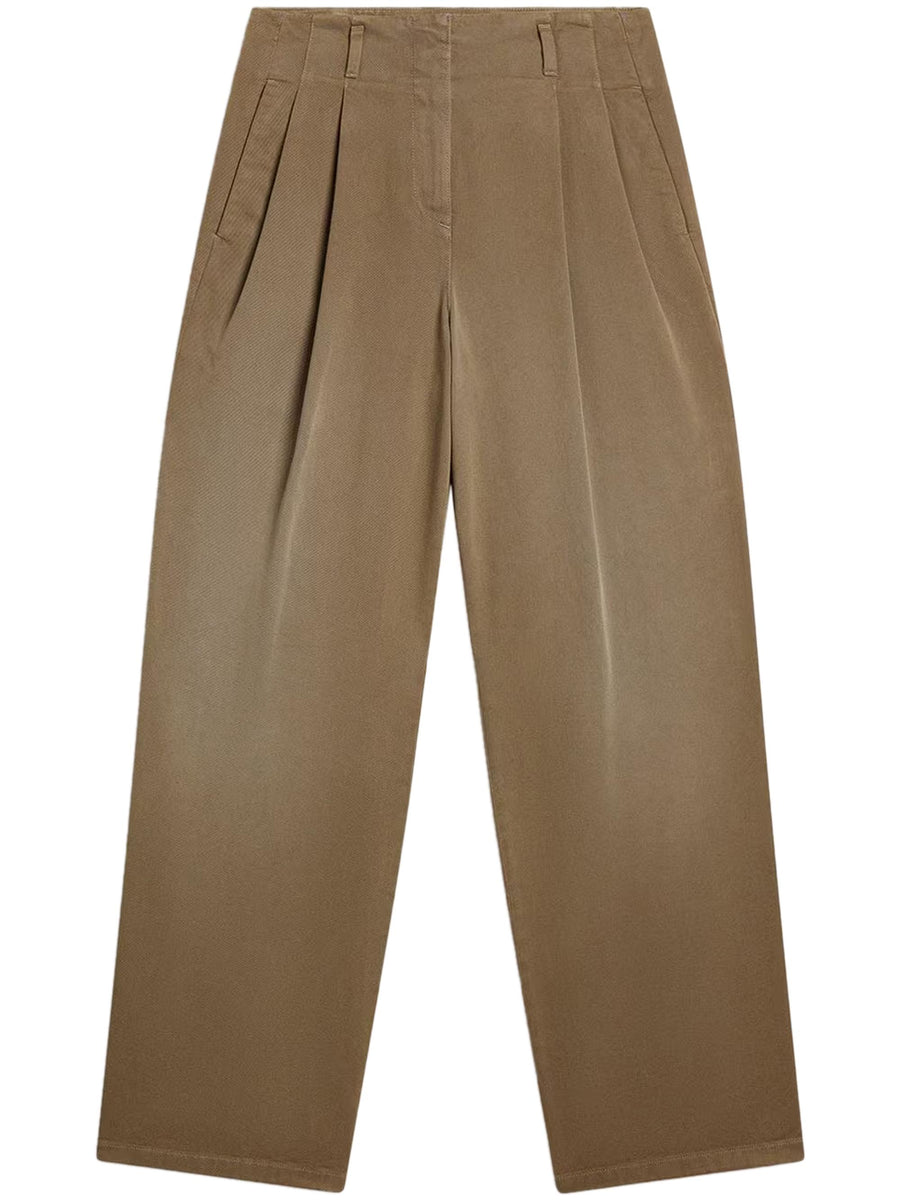 JOURNEY W'S PANT WIDE LEG  COTTON DENIM FULL SKY WASH GWP01203 P00207215184 GOLDEN GOOSE 