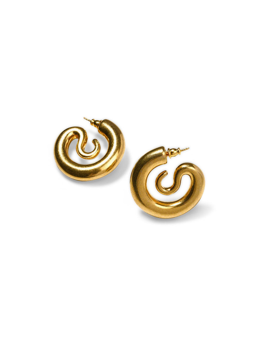 SERPENT HOOPS SMALL CAOEA915S GOLD PANCONESI 