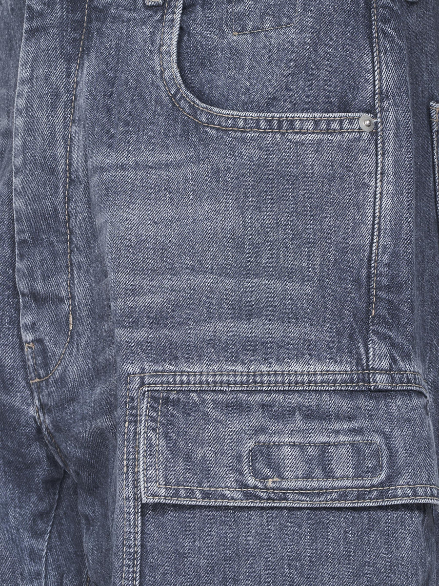 DOUBLE CARGO JEANS DU02E7361DGY 58 RICK OWENS DRKSHDW 