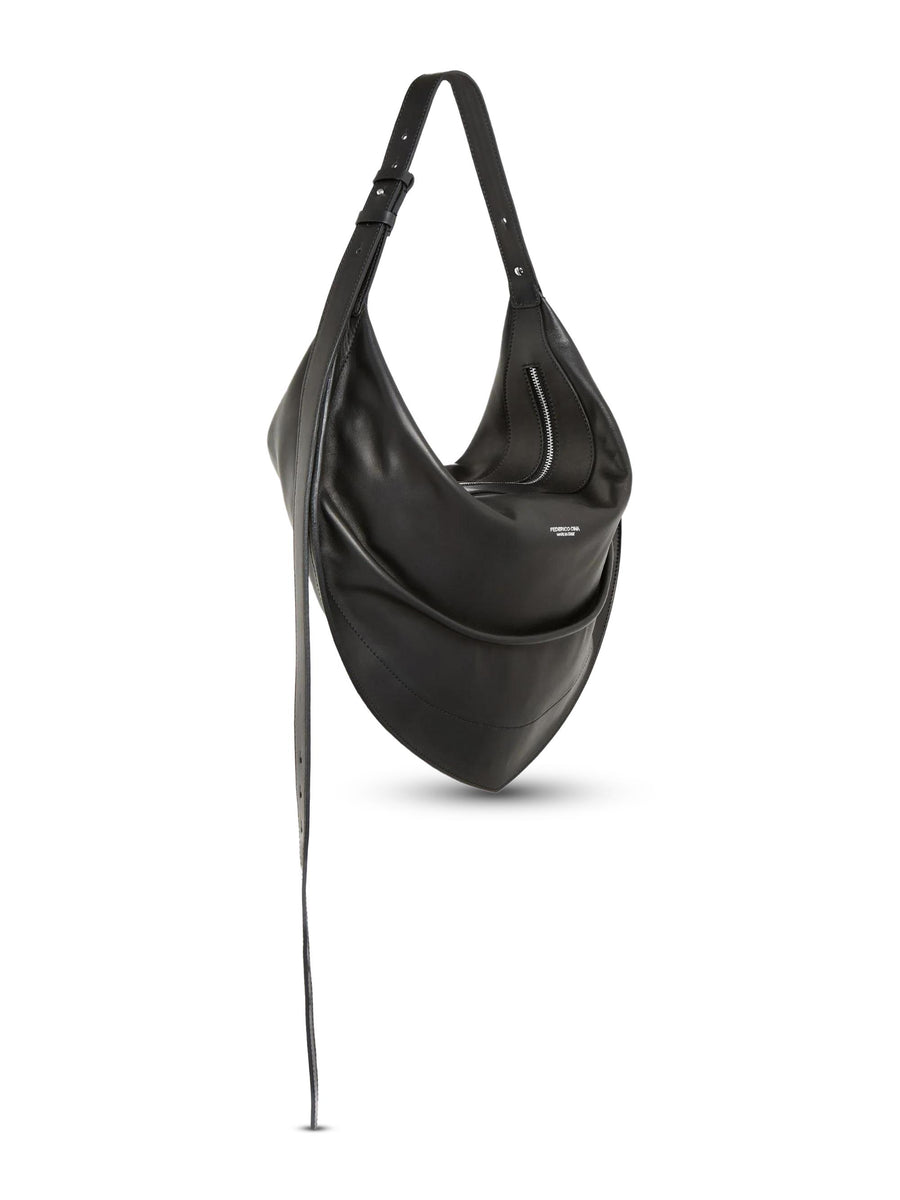 HOBO BAG FCCOTHB0101 BLACK FEDERICO CINA 