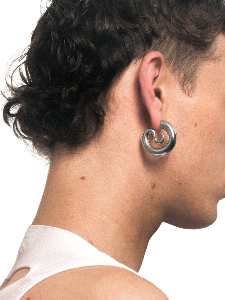 SERPENT HOOPS SMALL CAOEA915S SILVER PANCONESI 