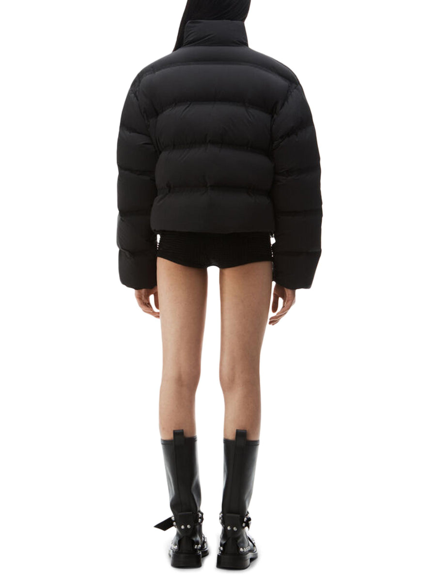 JACQUARD CHANNEL CROPPED PUFFER W REFLECTIVE LOGO 1WC4233241 001 ALEXANDER WANG 