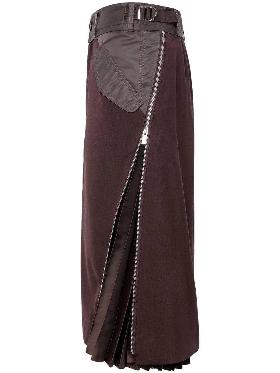 SUITING MIX SKIRT 2507949 601 SACAI 