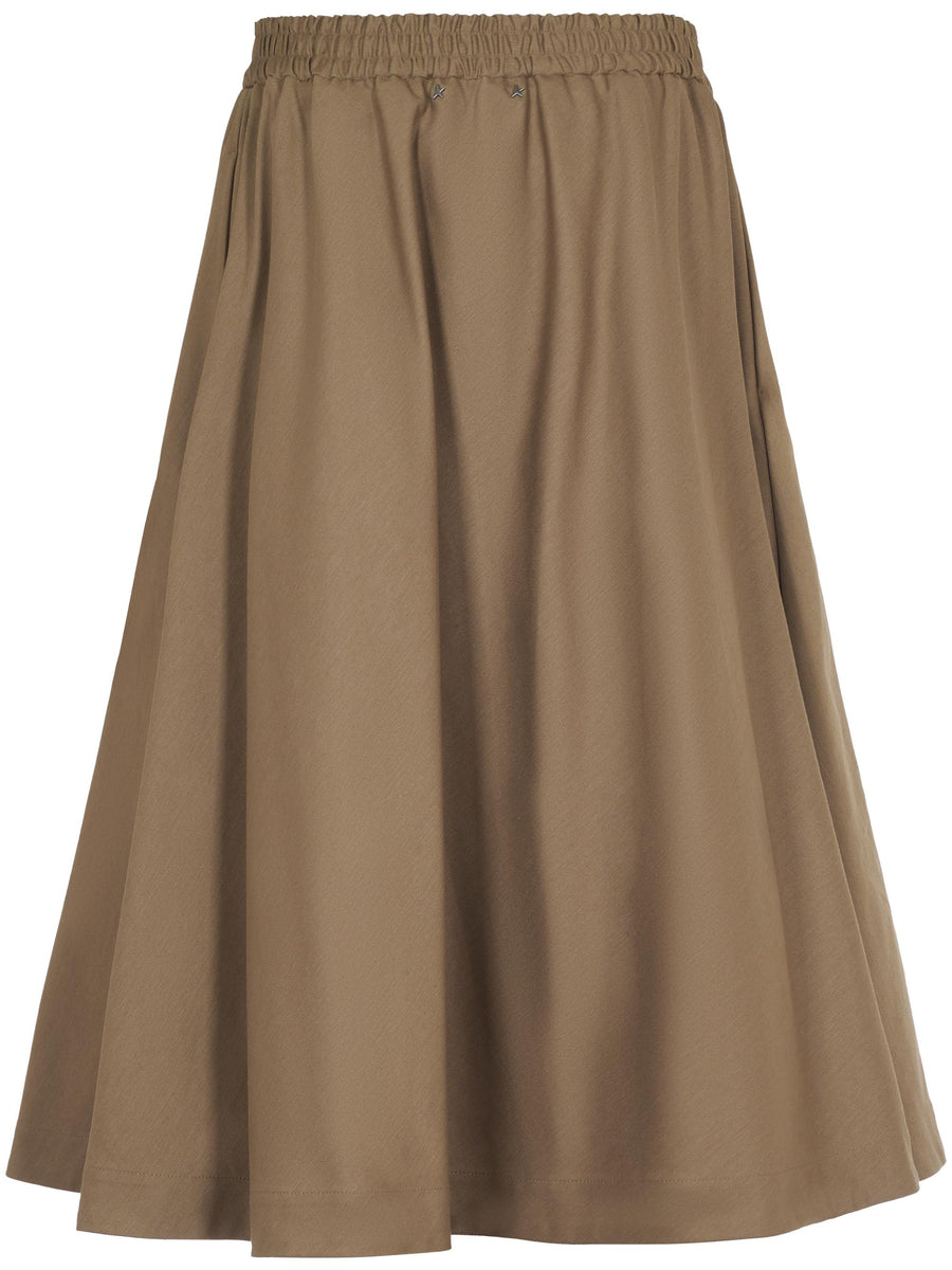 JOURNEY W'S CIRCLE SKIRT MORENA BLEND COTTON GABARDINE GWP01953 P00155815369 GOLDEN GOOSE 
