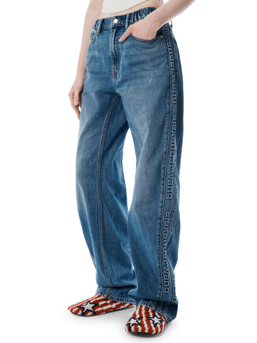 BALLOON JOGGER WITH LOGO EMBOSS SIDE PANELS 4DC4254937 401 ALEXANDER WANG 