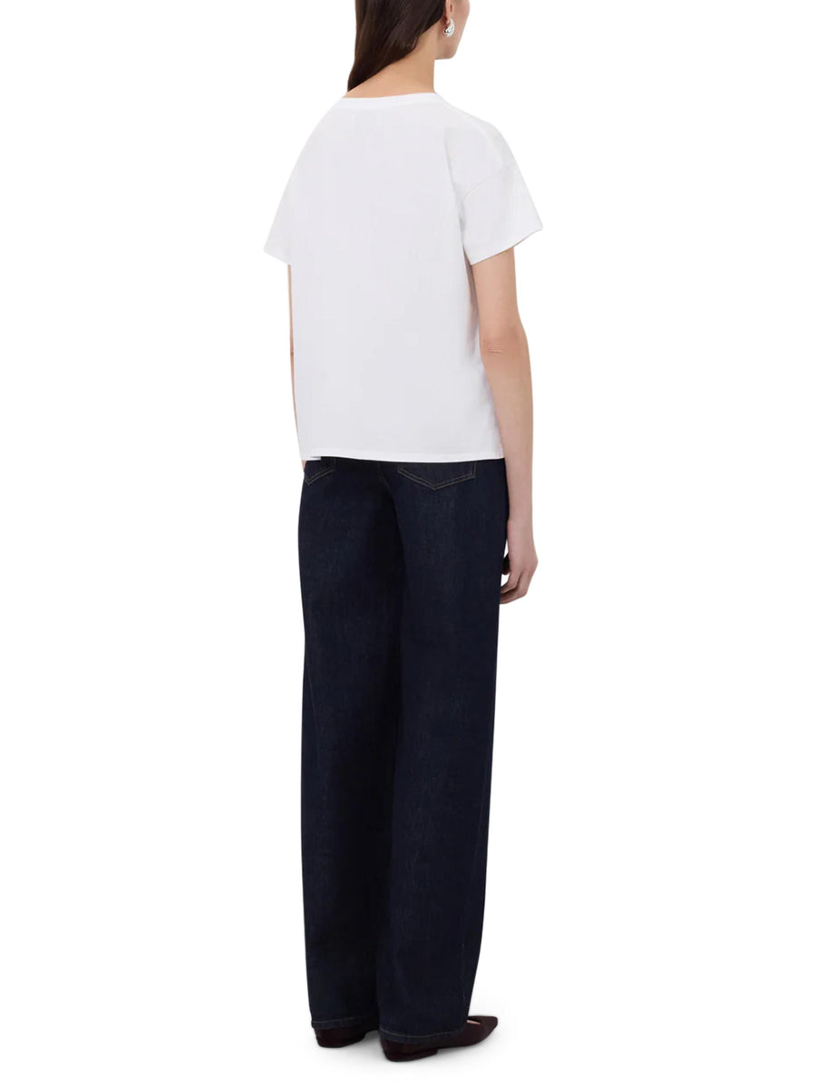 BASILUZZO LDS T-SHIRT BASILUZZO LDS WHITE LOULOU STUDIO 