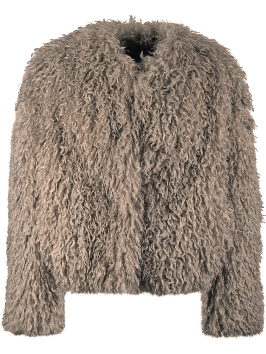GIUBBINO BOMBER IN PELLICCIA PERLA F80010 P107340 TAGLIATORE 