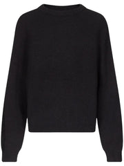 TRISTAN LOOSE FIT SWEATER TRISTAN BLACK LOULOU STUDIO 