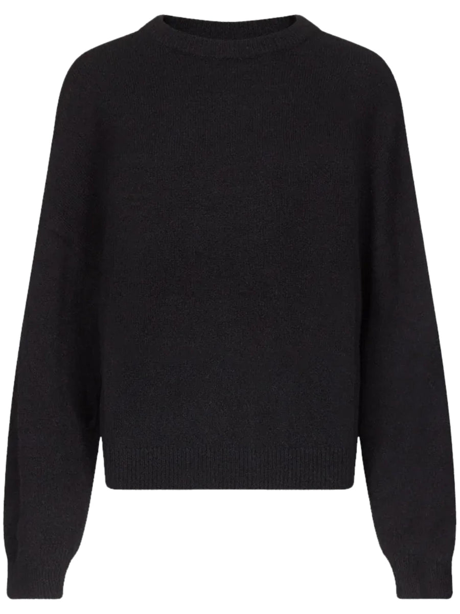 TRISTAN LOOSE FIT SWEATER TRISTAN BLACK LOULOU STUDIO 