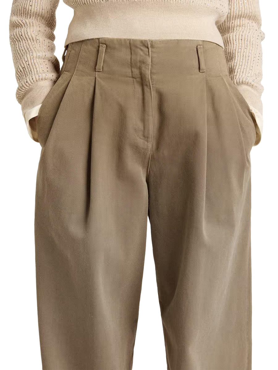 JOURNEY W'S PANT WIDE LEG  COTTON DENIM FULL SKY WASH GWP01203 P00207215184 GOLDEN GOOSE 