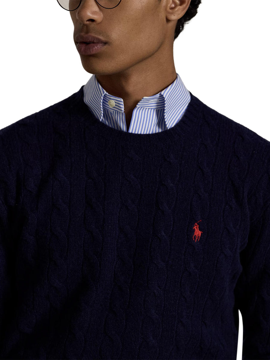 LSCABLECNPP-LONG SLEEVE-PULLOVER 710876762 002 POLO RALPH LAUREN 