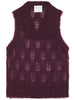 BRUSHED MOHAIR LACE VEST 14444 F48M4015 FORTE FORTE 