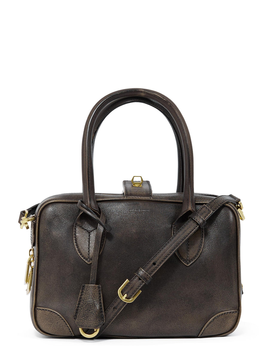 VITA BAG TREATED LEATHER BODY GOLD METAL DETAILS GWA00470 A00075355682 GOLDEN GOOSE 