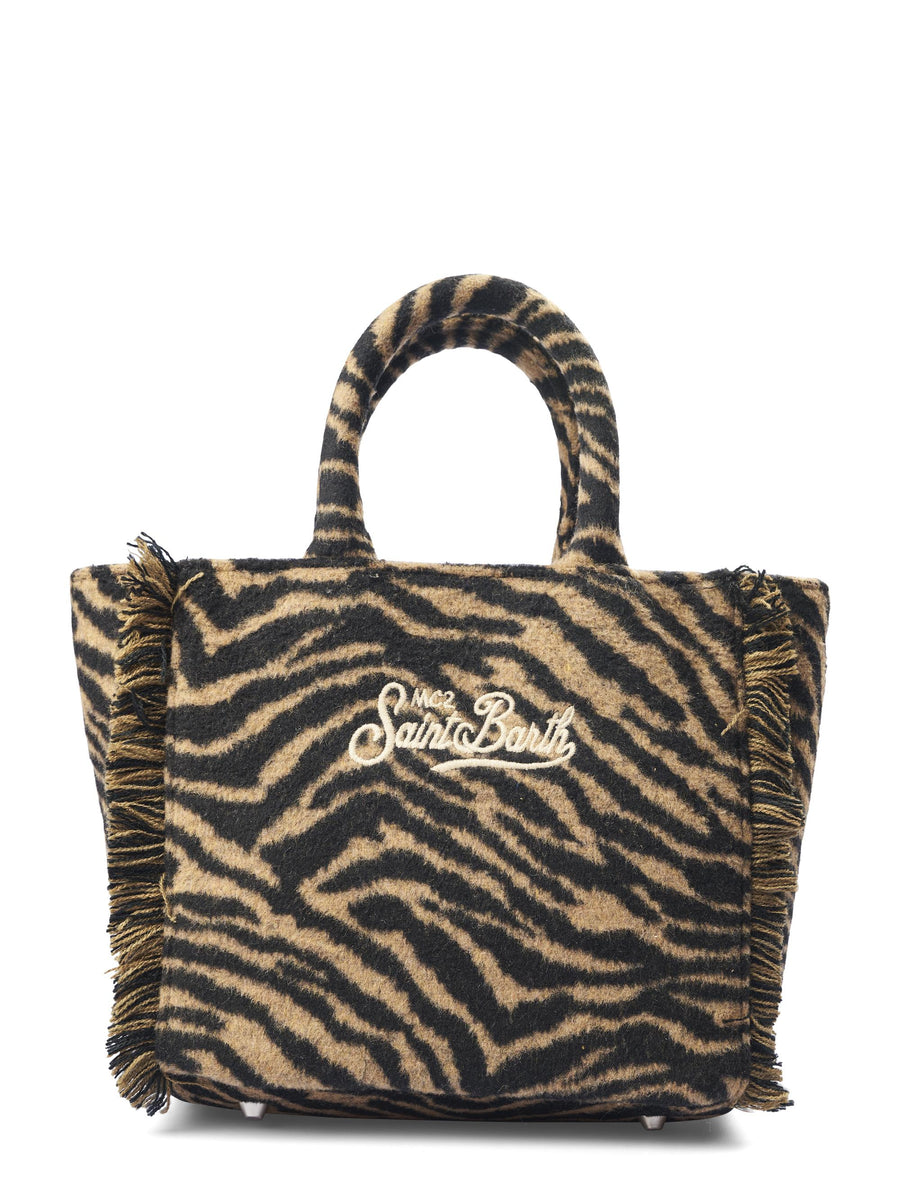 VANITY MINI FELT ZEBRA 18 EMB VAMI024 TEX000101322I MC2 SAINT BARTH 