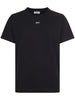 BRUSH ARROW SLIM S/S TEE BLACK WHITE OMAA027F25JER0081001  OFF-WHITE 