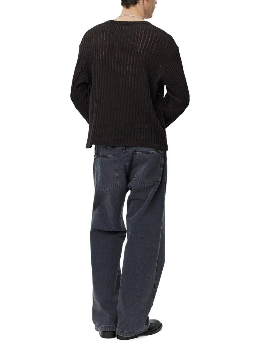 ROUND NECK SWEATER M325078 DARK BROWN MFPEN 