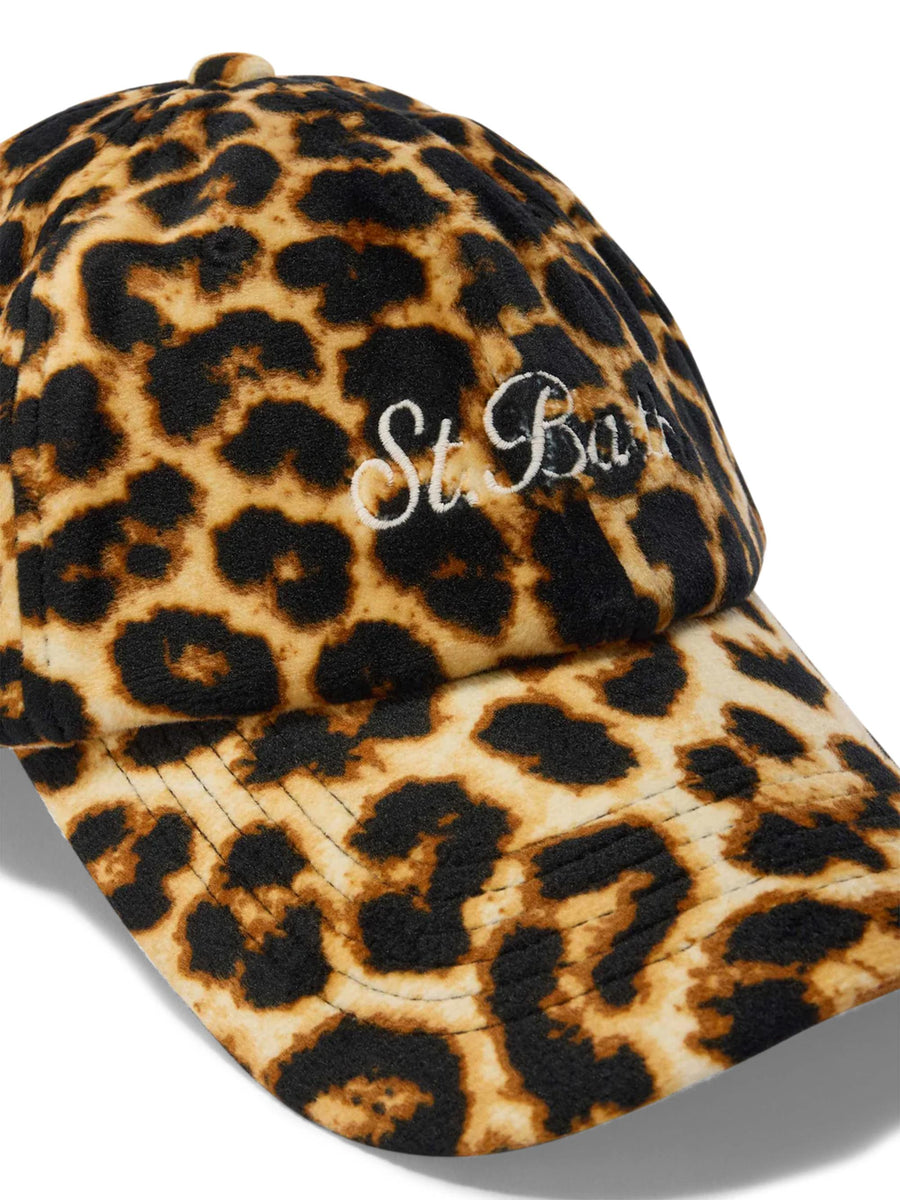 BASEBALL VELVET LEOPARD 18 EMB BASB0013 TEX000100337I MC2 SAINT BARTH 