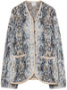 PLUMES DE PYTHON ALPACA JACQUARD SHORT COAT 14164 F48A5022 FORTE FORTE 