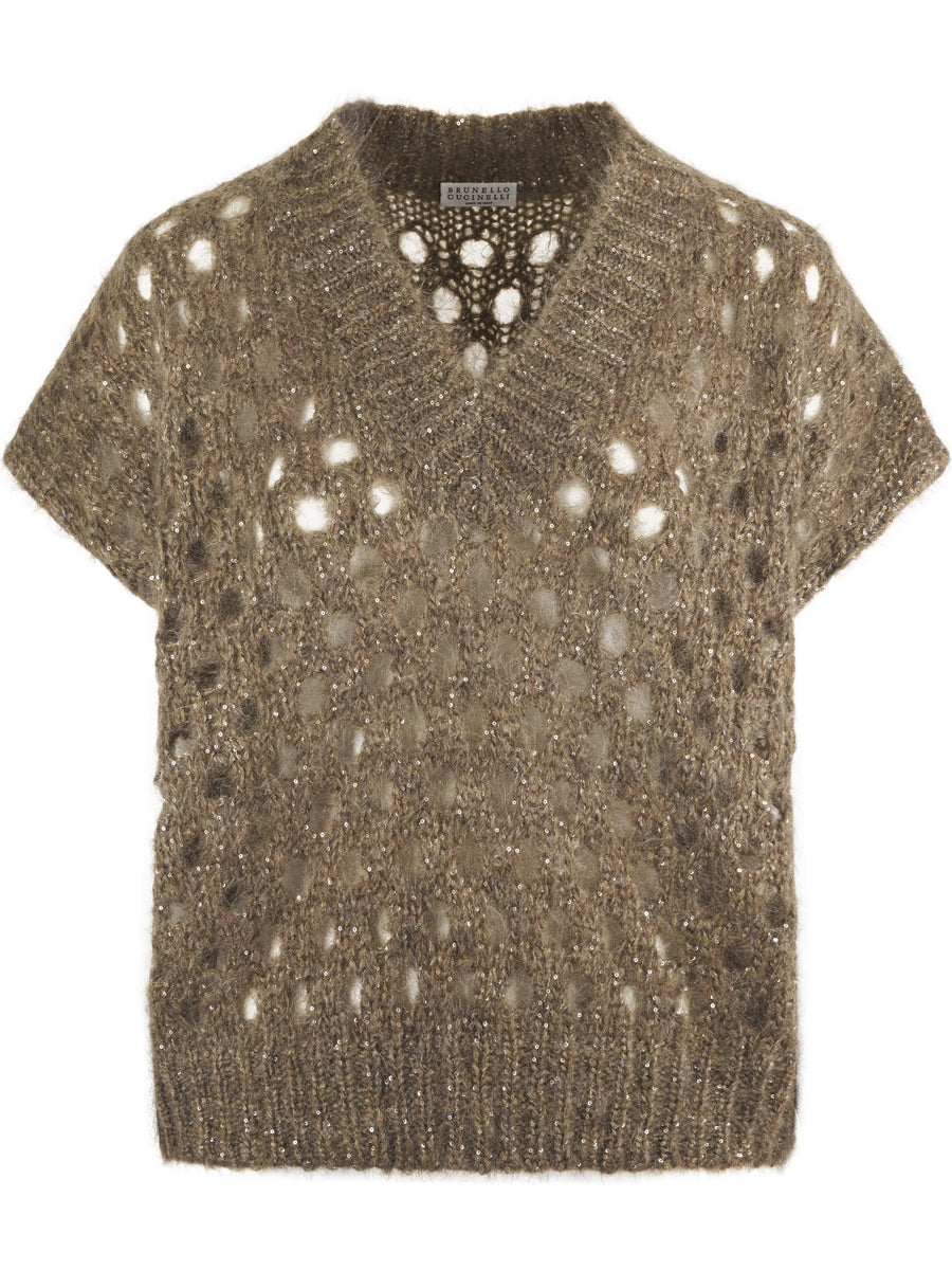 KNITTED	VEST MNA326502 COQ76 BRUNELLO CUCINELLI 