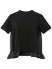 NYLON TWILL COTTON JERSEY T-SHIRT 2508000 001 SACAI 