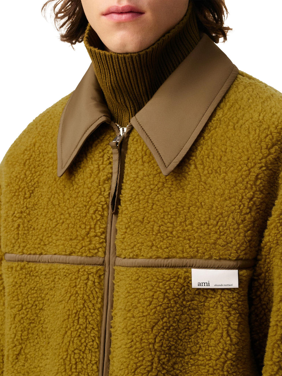 VESTE ZIPPEE H25HJK856 PL0040374H25 AMI PARIS 