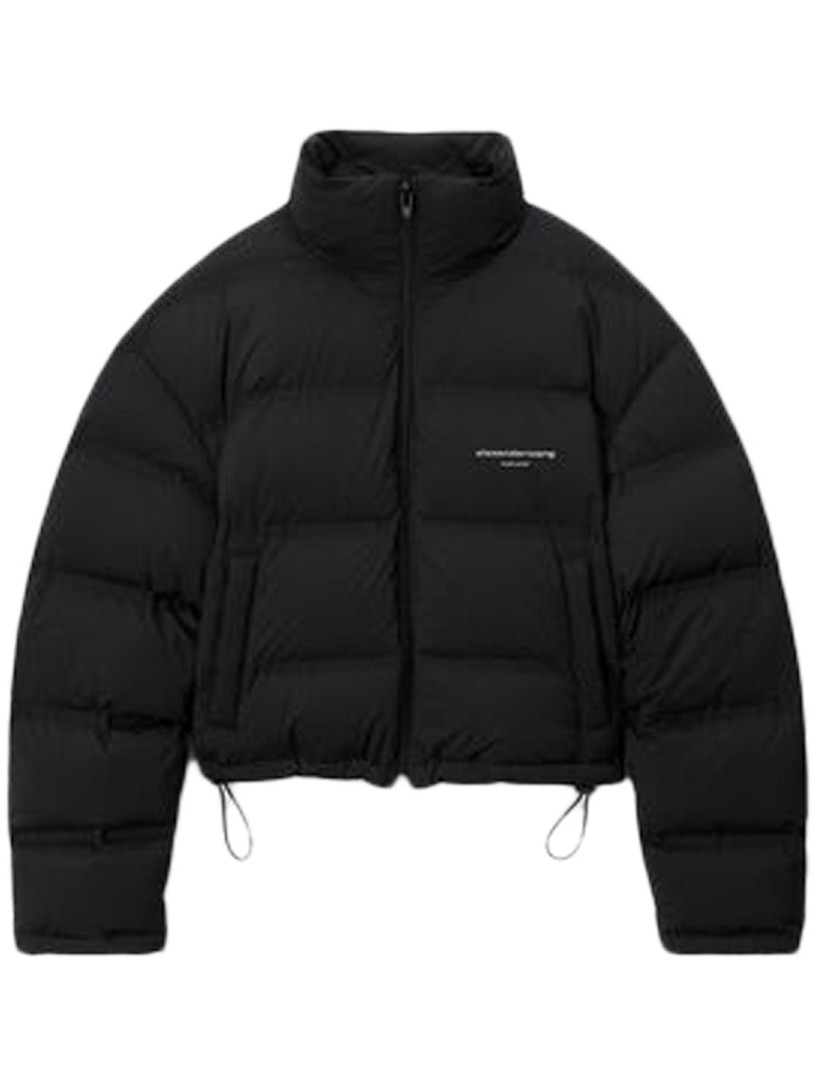 JACQUARD CHANNEL CROPPED PUFFER W REFLECTIVE LOGO 1WC4233241 001 ALEXANDER WANG 