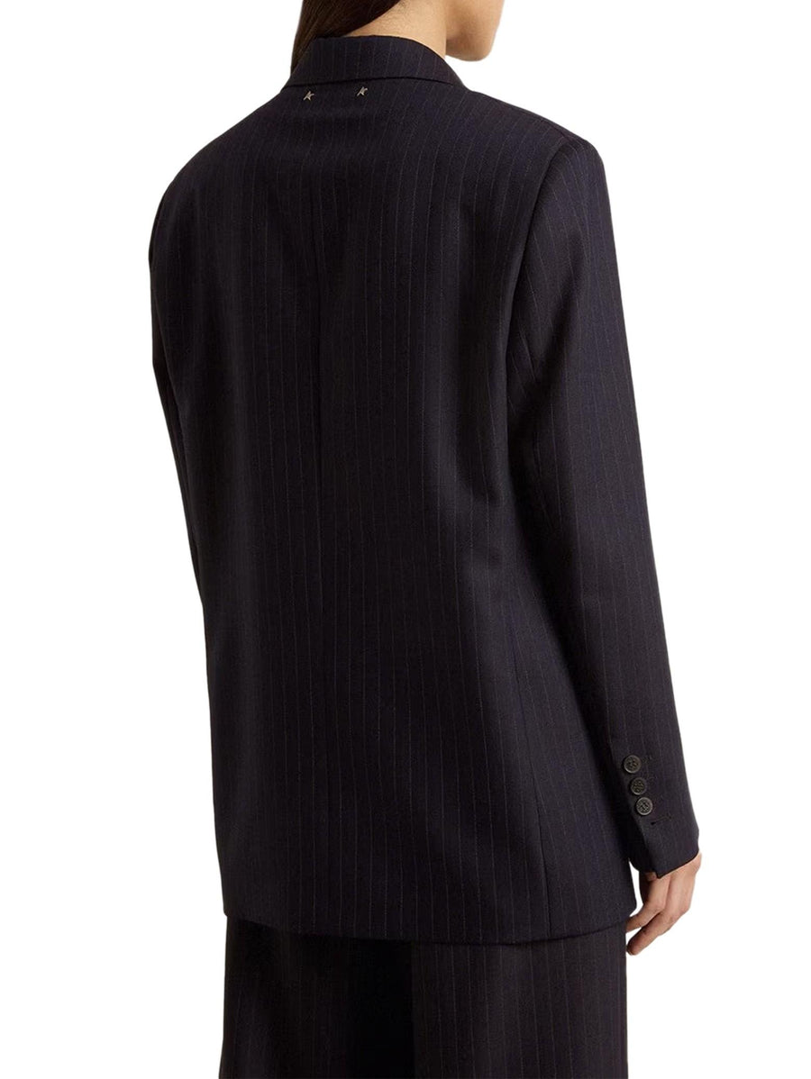 JOURNEY W'S SB OVER JACKET PINSTRIPE VW GWP02461 P00209850629 GOLDEN GOOSE 
