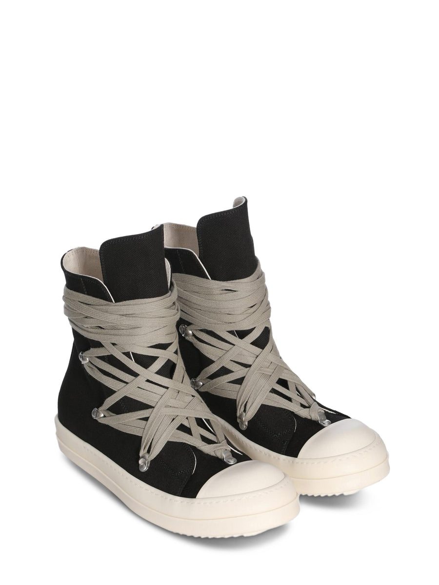 SCARPE IN DENIM MEGALACE SNEAKERS DU02E7809DOW1 911 RICK OWENS DRKSHDW 