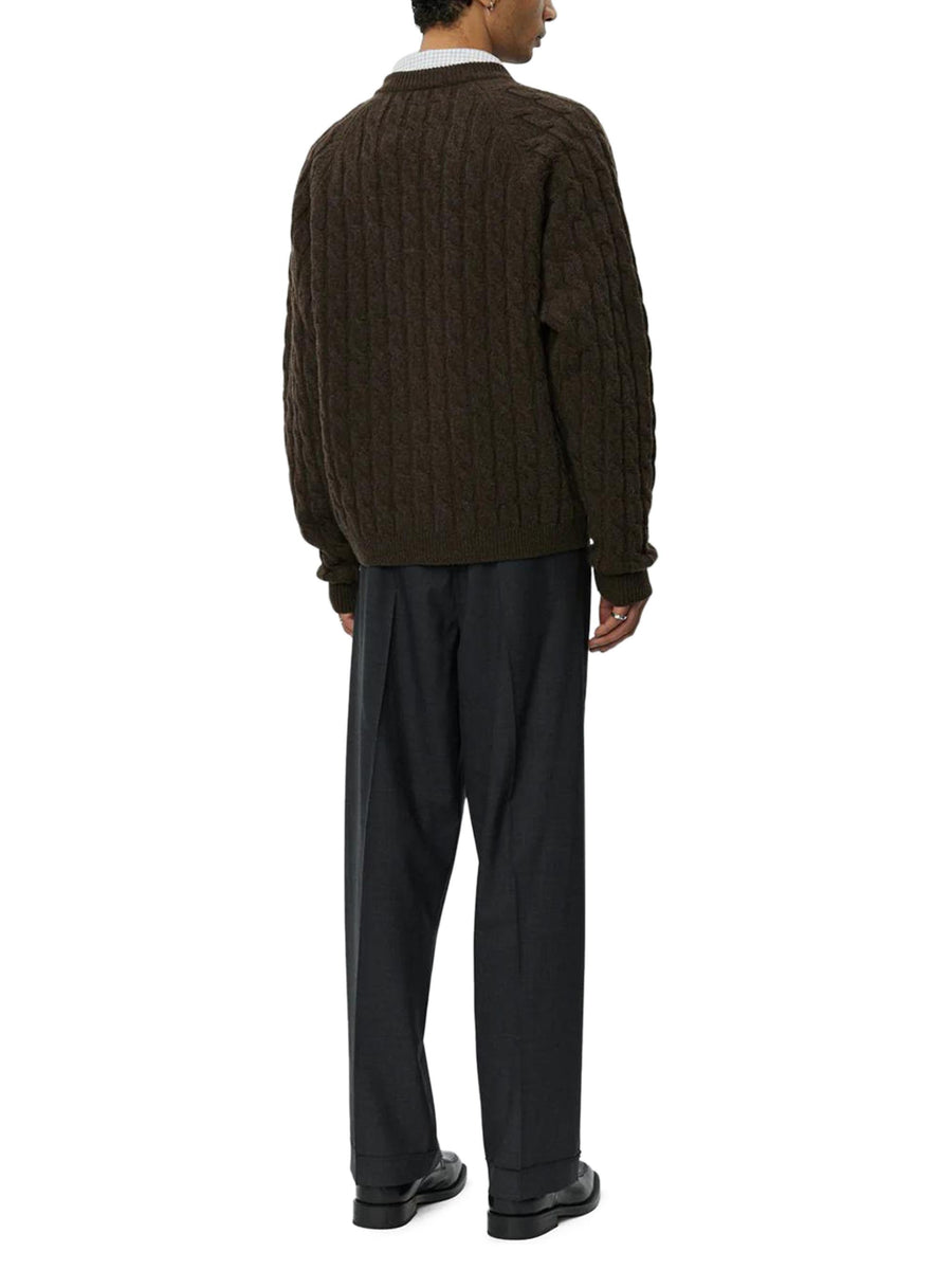 EDITOR ZIP SWEATER M325066 BROWN MFPEN 