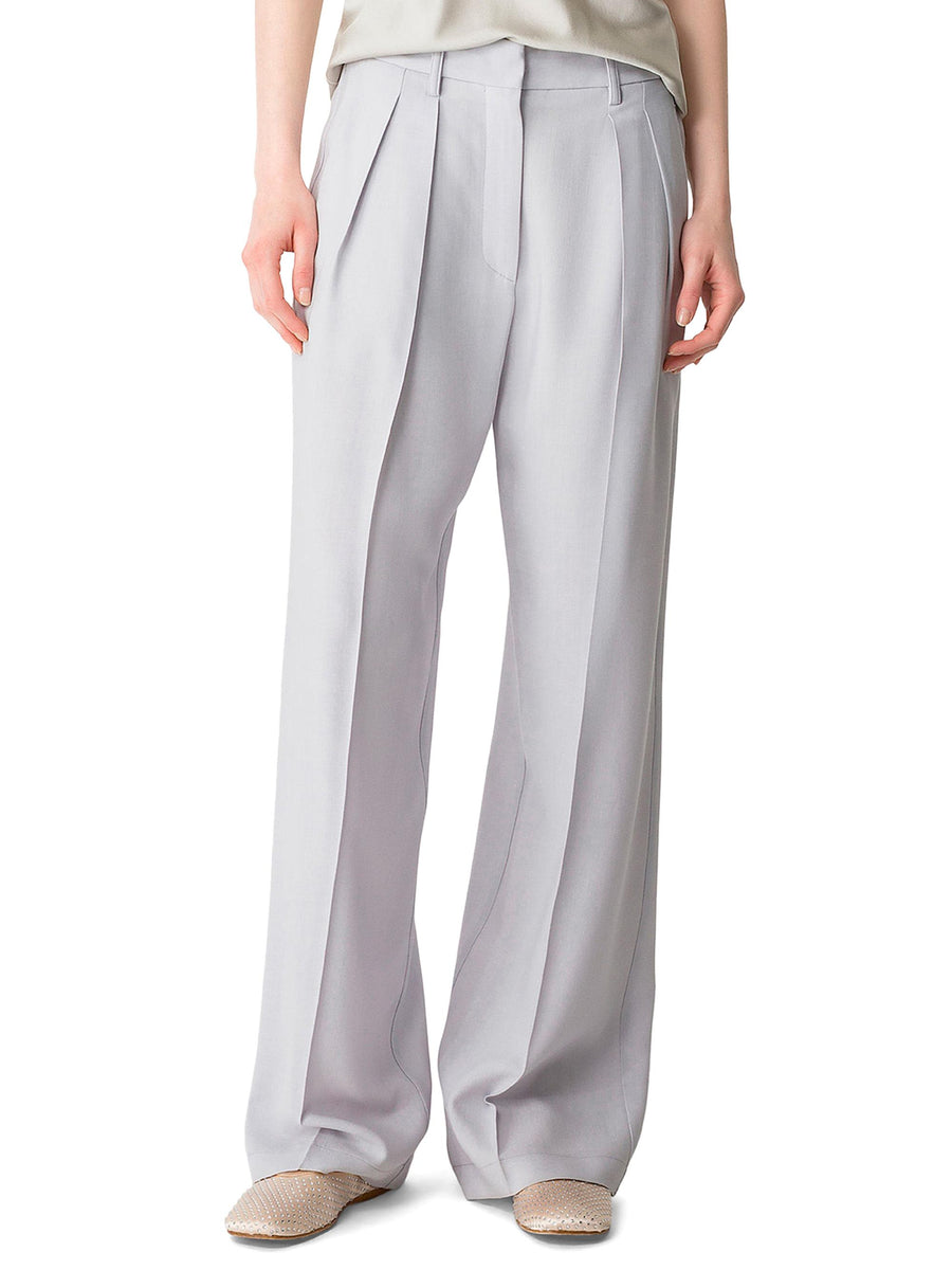 WOOL VISCOSE TWILL SARTORIAL LOW WAIST PANTS 14049 F48A7058 FORTE FORTE 