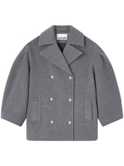 PEACOAT WOOL MIDI COAT W0930 205 GANNI 