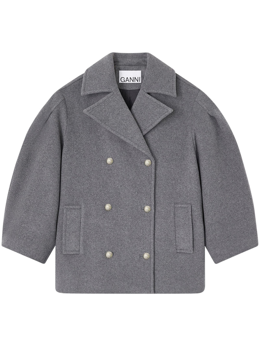 PEACOAT WOOL MIDI COAT W0930 205 GANNI 