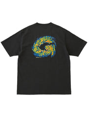 HURRICANE TEE G5FUT082 VINTAGE BLACK GRAMICCI 