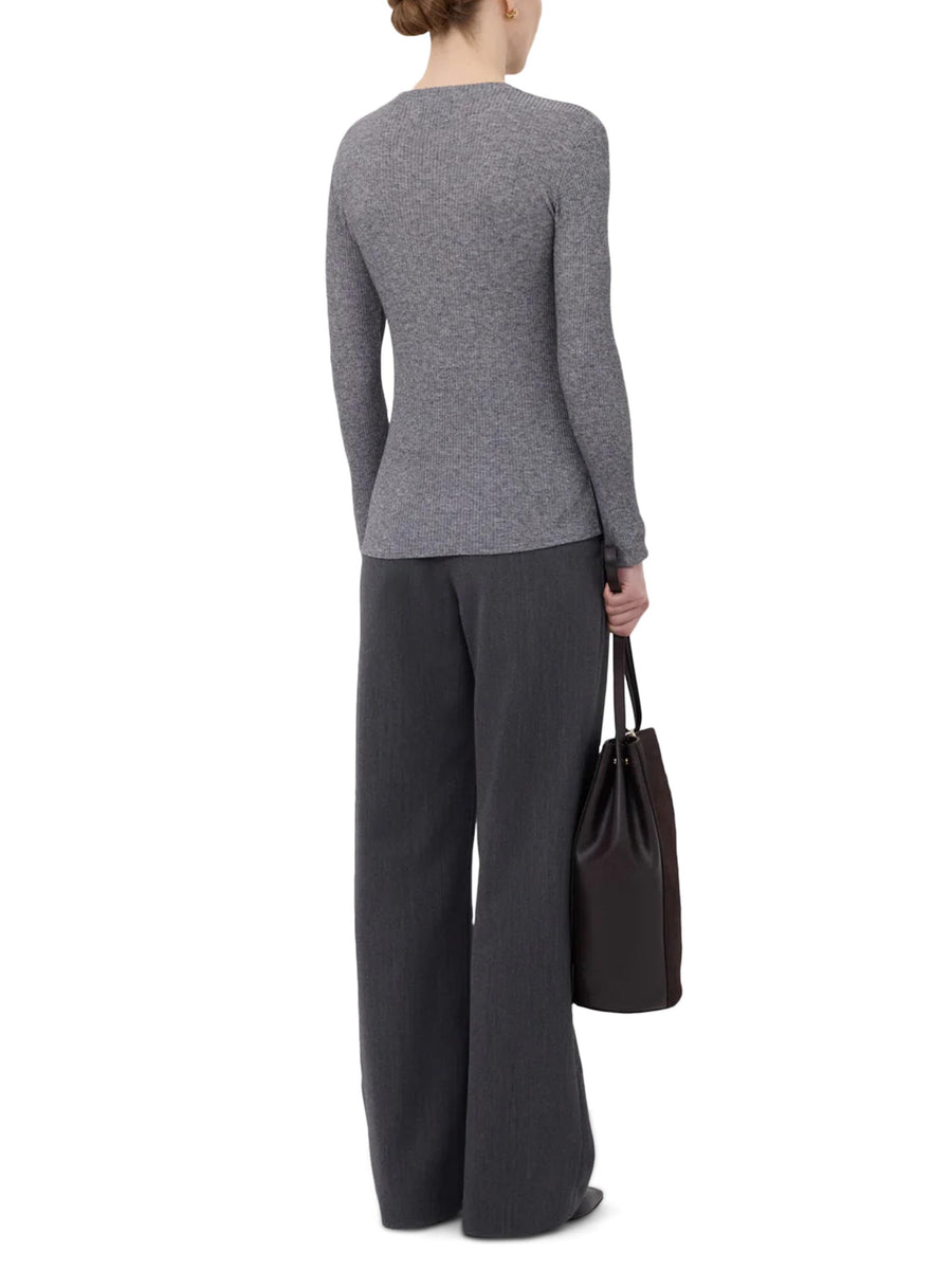 ORTIGIA LDS LONGSLEEVE ORTIGIA LDS GREY MELANGE LOULOU STUDIO 