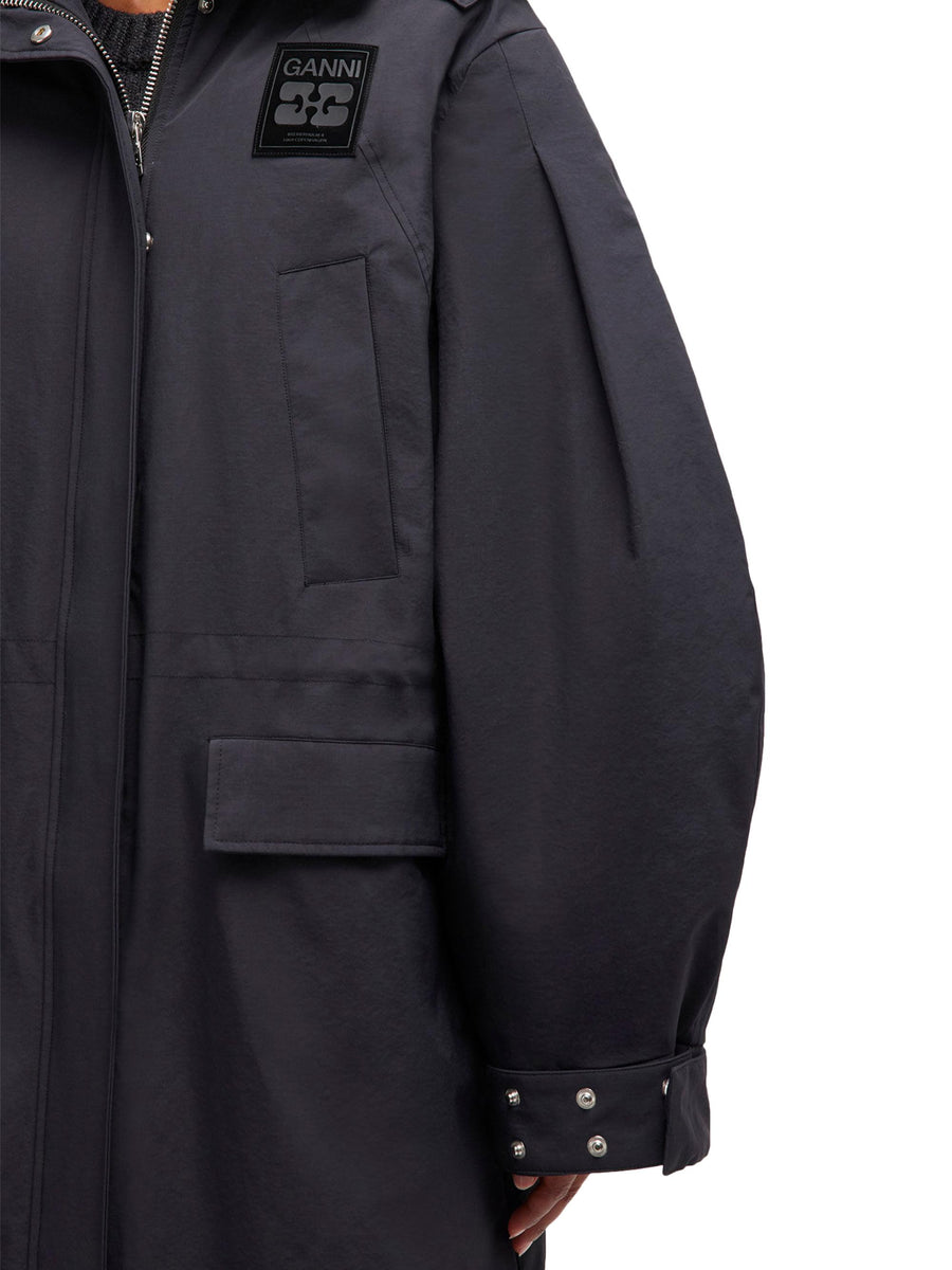 Ripstop Tri-Layer Parka Coat W1012 252 GANNI 
