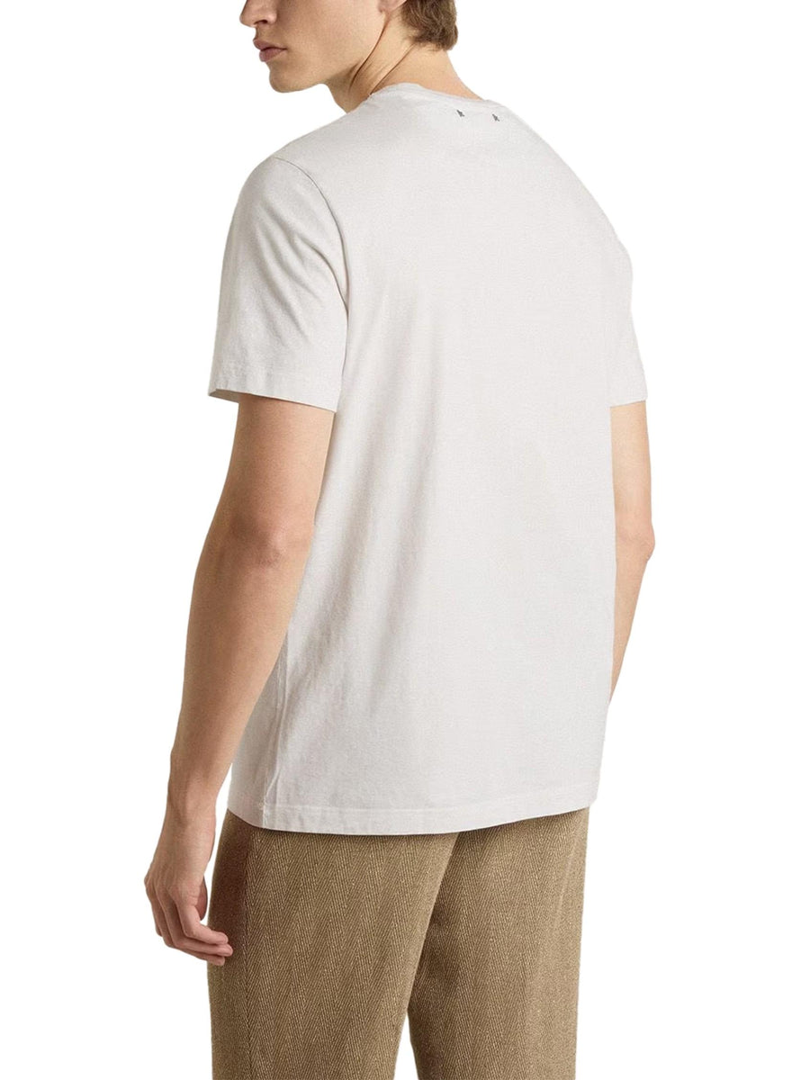JOURNEY M'S T-SHIRT REGULAR LIGHT COTTON JERSEY WITH PRINT GMP01220 P00225411616 GOLDEN GOOSE 
