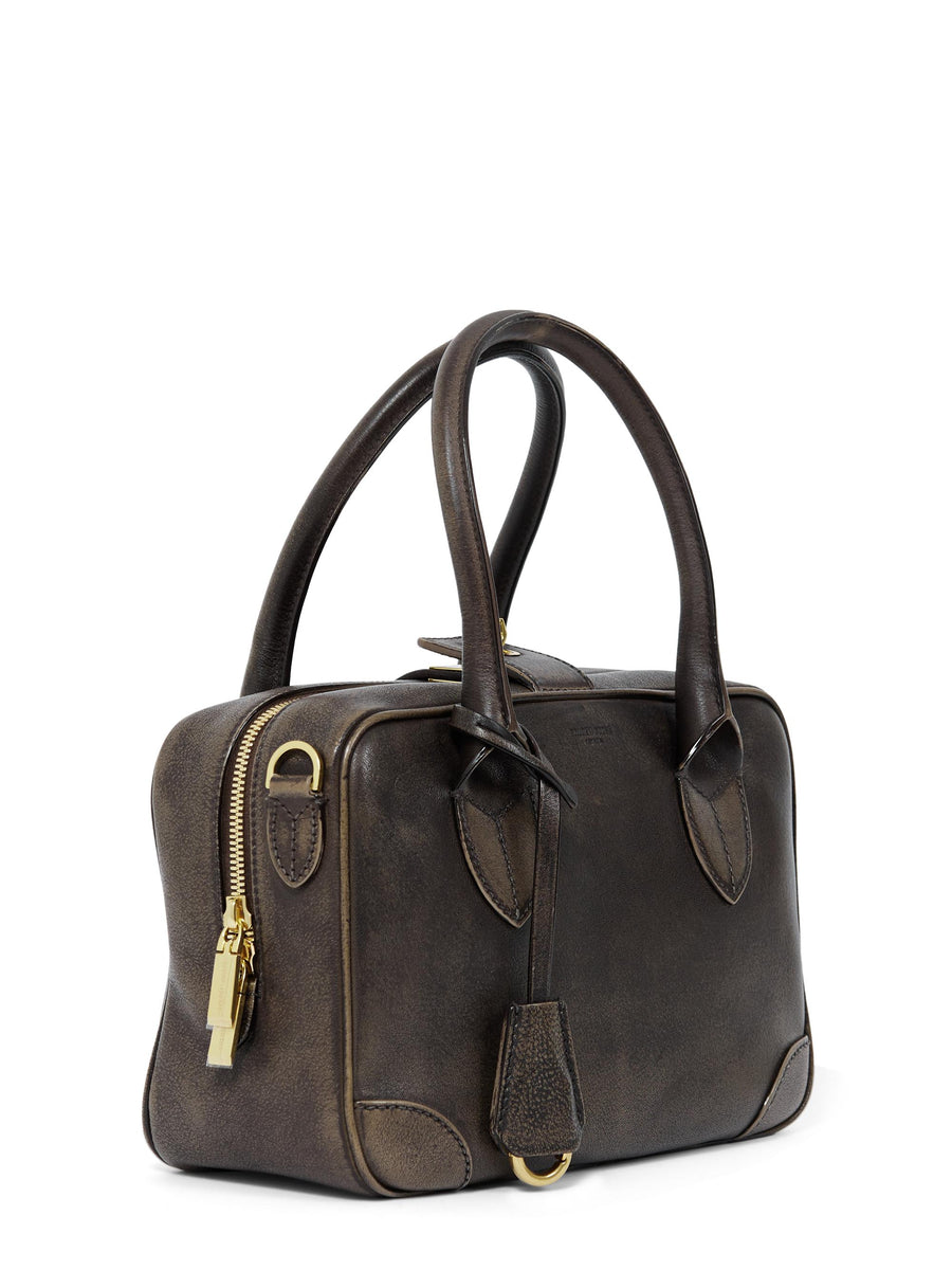 VITA BAG TREATED LEATHER BODY GOLD METAL DETAILS GWA00470 A00075355682 GOLDEN GOOSE 