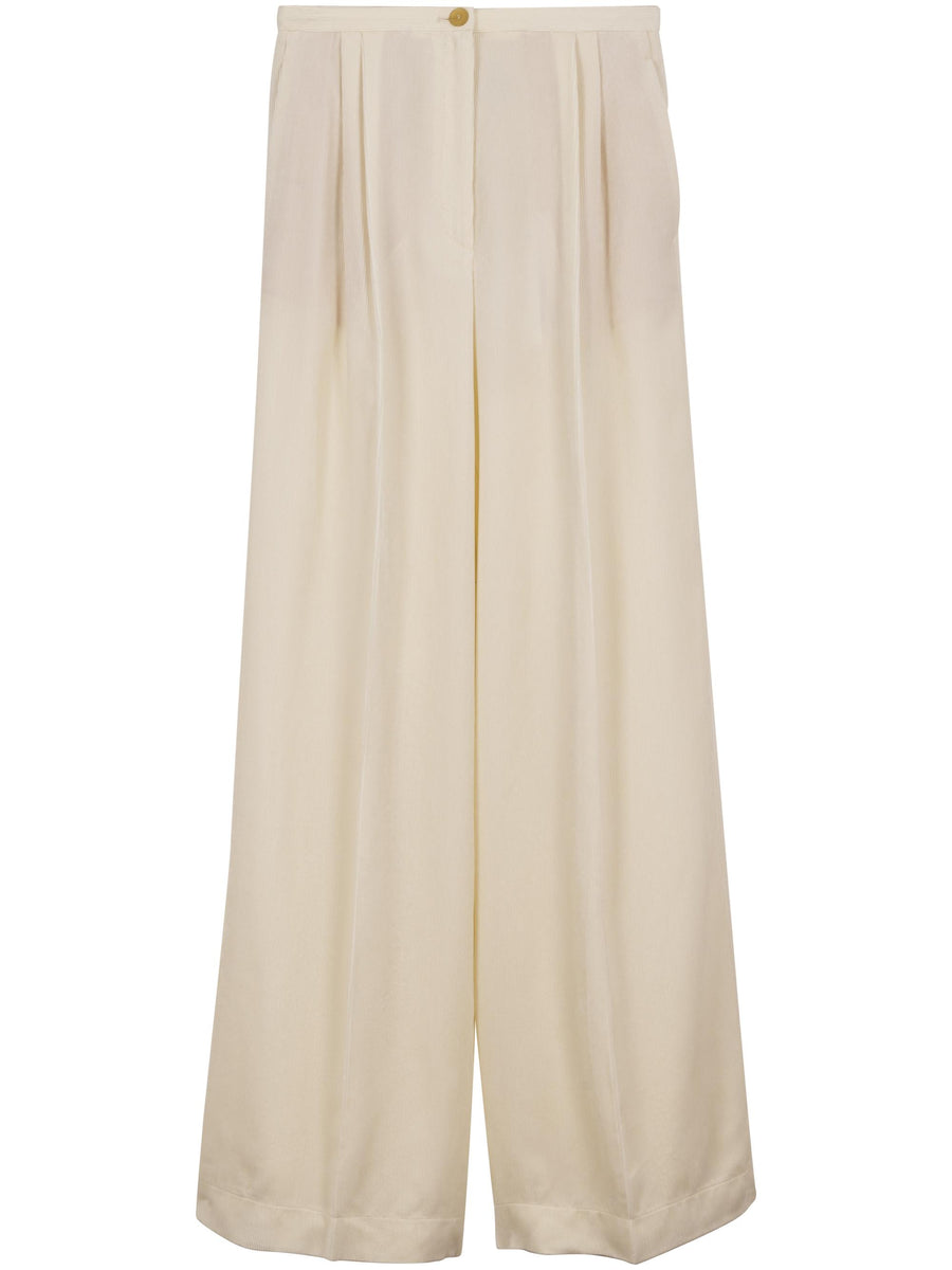 FLUID CHIC VELVET LOW WAIST PANTS 14054 F48A0215 FORTE FORTE 